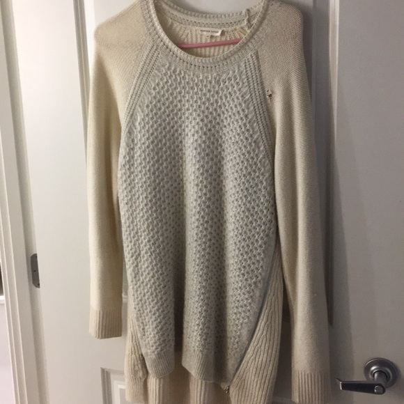 Rebecca Taylor color block zip sweater M - Picture 1 of 3